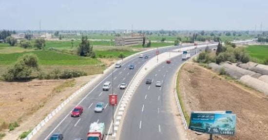 تعرف على أعمال تطوير طريق رافد جمصة