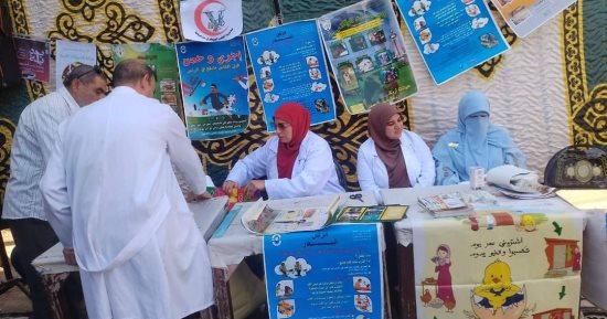 الكشف والعلاج لـ3970 حالة فى قافلة بيطرية مجانية لـ"مبادرة بداية" بقرية الرحامنة بدمياط