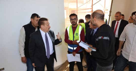 محافظ المنوفية يتفقد حجم الأعمال ونسب الإنجاز بمكتبة مصر العامة