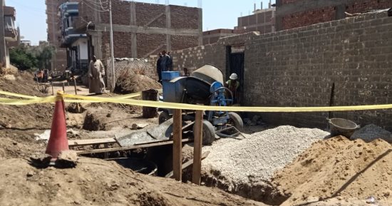تطوير البنية التحتية للصرف الصحى بـ4 قرى محرومة بسوهاج بتكلفة 10 ملايين جنيه
