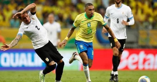Brazil highlights and goals against Uruguay in 2026 World Cup Qualifiers
