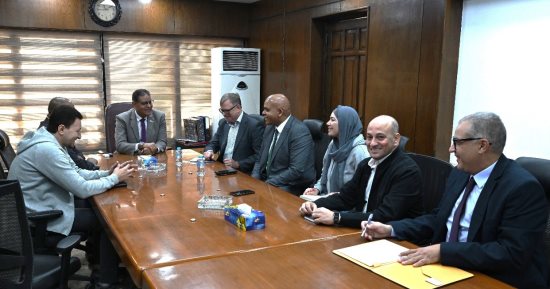 رئيس هيئة الاستشعار من البُعد يستقبل مدير مشروع الابتكار الزراعى بالوكالة الألمانية