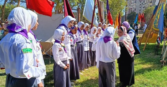فوز فريق مرشدات مركز شباب أبنوب بالمركز الأول فى مسابقة التميز الكشفى