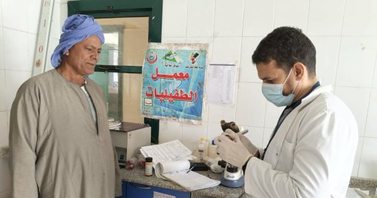 تقديم 1076 خدمة صحية خلال قافلة طبية مجانية ضمن مبادرة "بداية" فى المنيا