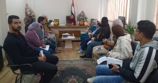 اجتماع موسع لوكيل الشباب والرياضة مع الكيانات الشبابية بالدقهلية