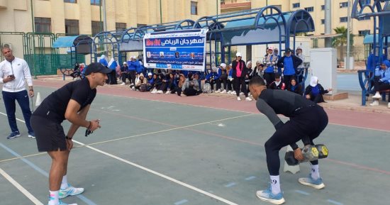 تنظيم فعاليات المهرجان الرياضى الكروس فت (BE FIT) بجامعة كفر الشيخ