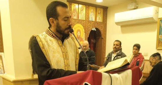 الكنيسة الكاثوليكية تبدأ صلوات تسبحة كيهك بكنيسة سيدة البشارة بالمهاجرين