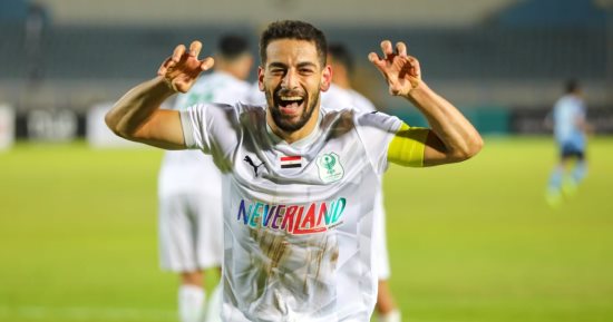 رأسية الشامى تهدى المصرى أخر فوز على بيراميدز الموسم الماضى.. فيديو