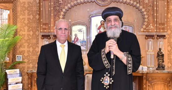 البابا تواضروس الثانى يستقبل سفير العراق فى مصر