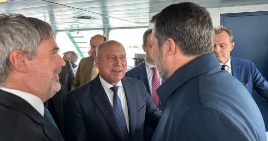 كامل الوزير ووزير نقل إيطاليا يشهدان تشغيل خط الرورو المصرى الإيطالى
