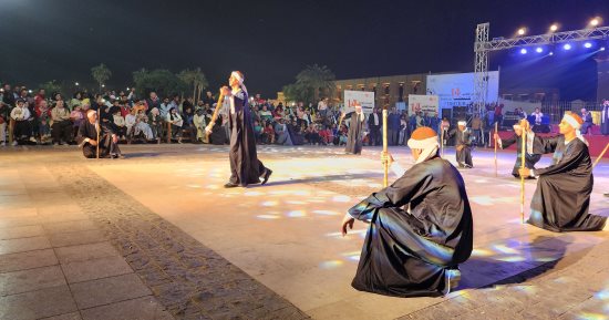 استمتع بعرض تراثى فى المهرجان القومى للتحطيب بالأقصر.. مباشر 