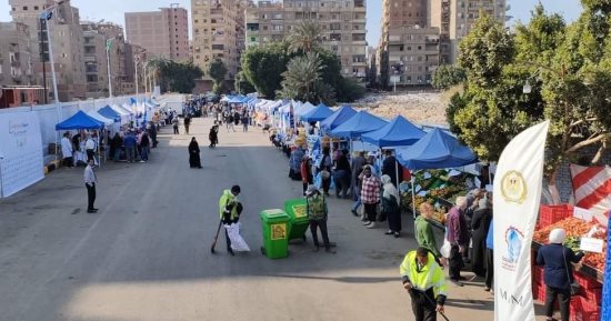 محافظة الجيزة تفتتح اليوم سوق اليوم الواحد بشارع مترو الساقية فى العمرانية