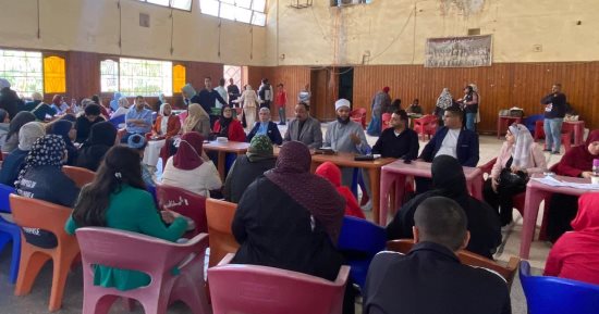 جامعة حلوان تنظم القافلة الطبية التنموية بنادى حلوان غرب ضمن مبادرة بداية