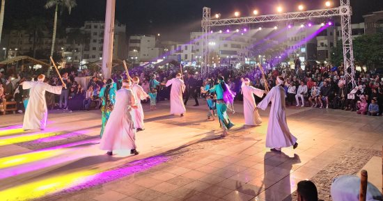 عروض الليلة الختامية للمهرجان القومى للتحطيب بالأقصر وسط حضور جماهيري كبير
