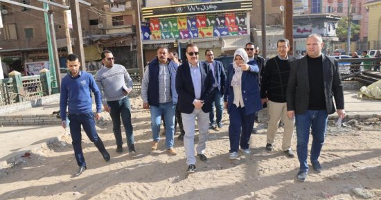 محافظ المنوفية يتفقد إنشاء سوق حضارى بشبين الكوم باستثمارات 11.5 مليون جنيه