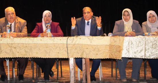 مدير تعليم الجيزة يجتمع برؤساء كنترولات الشهادة الإعدادية استعدادًا للامتحانات