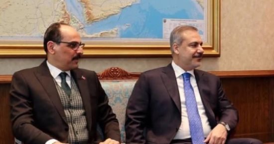 رئيس المخابرات التركية يزور الجامع الأموى فى دمشق