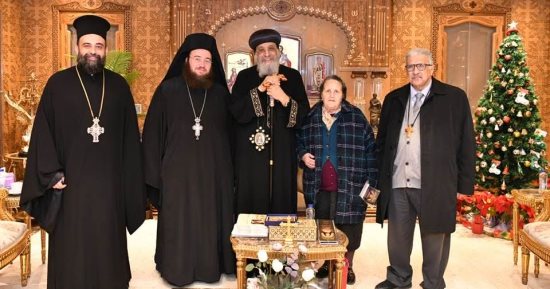 البابا تواضروس الثانى يستقبل قائم مقام بطريرك القدس للروم الأرثوذكس