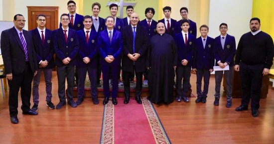 وزير التعليم والسفير الفرنسى يتفقدان مدرسة العائلة المقدسة بالقاهرة