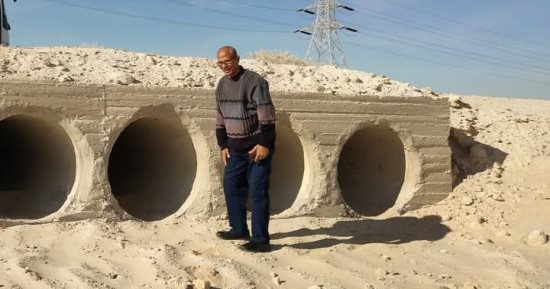 رئيس مدينة رأس سدر يتفقد سد وادى وردان للحماية من أخطار السيول 