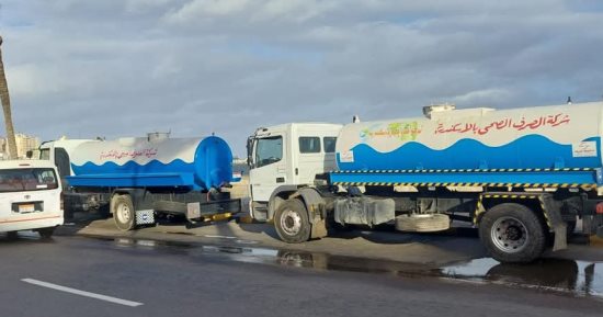 الصرف الصحى بالإسكندرية ترفع حالة الطوارئ استعدادا لنوة الفيضة الصغرى