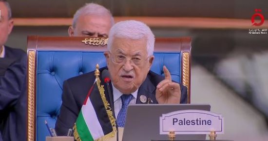 عباس خلال لقاء مع عون: غزة جزء أصيل من دولة فلسطين