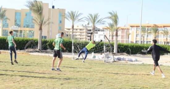 جامعة العريش تفتتح الدورى الرياضى لخماسى كرة القدم