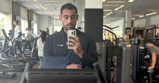 أحمد ياسر ريان يبدأ تدريبات الجيم بعد جراحة الترقوة