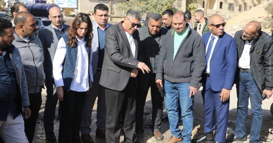 محافظ الجيزة يكلف بسرعة إصلاح كسر بخط مياه فى حدائق الأهرام