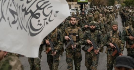 أول عرض عسكرى للفصائل المسلحة بقيادة أحمد الشرع فى سوريا.. فيديو وصور