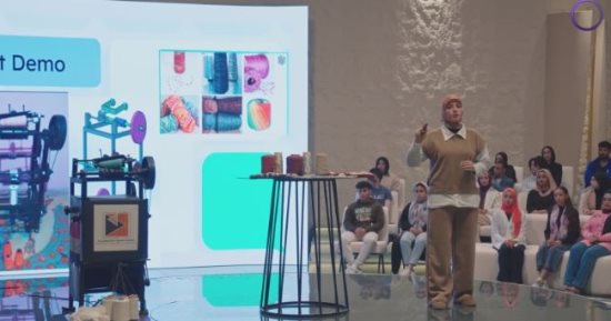 إعادة تدوير مخلفات الغزل.."challengers team" يستعرض فكرة مشروعه بـ"GEN Z"
