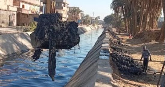 محافظ أسيوط يتابع تطهير الترع والمصارف بقرية بنى مجد