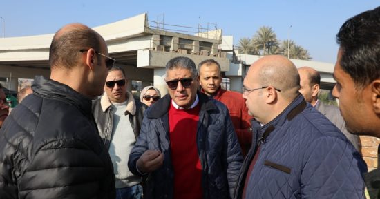 محافظ الجيزة يكلف بسرعة الانتهاء من الأعمال الإنشائية لكوبرى مزلقان أبو النمرس