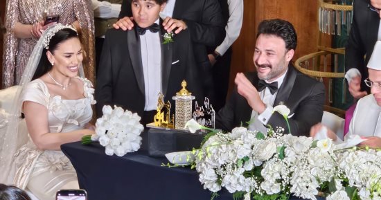 مي فاروق ومحمد العمروسى يحتفلان بعقد قرانهما بحضور نجوم الفن والإعلام (صور)