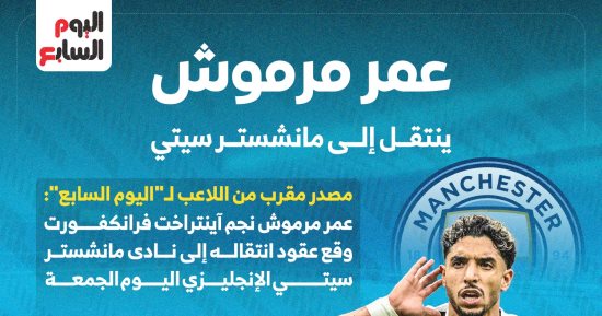 عمر مرموش فى مانشستر سيتي.. فرعون جديد فى الدورى الإنجليزي "إنفوجراف"