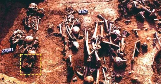 اكتشاف مقبرة تحتوى بقايا طفل من العصر الحجرى الحديث وعظام غامضة
