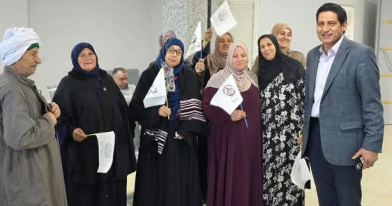 استمرار توافد أهالي بلبيس على مكاتب التوثيق لتحرير توكيلات تأسيس حزب الجبهة الوطنية