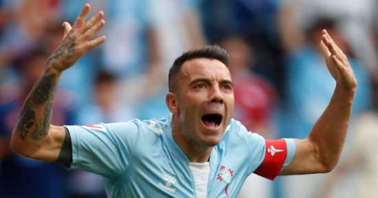 سيلتا فيجو يعلن إصابة قائده أسباس وغيابه عن مباراة الريال بكأس الملك