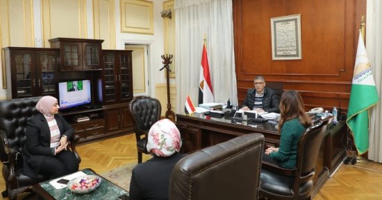 محافظ الجيزة يلتقى متدربات الأكاديمية الوطنية للتدريب