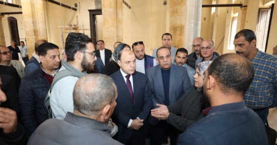 محافظ كفر الشيخ يتفقد مشروع ترميم مسجد أبو غنام الأثرى وتنفيذ 90% من الأعمال