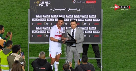 محمد شحاتة أفضل لاعب فى مباراة الزمالك وحرس الحدود