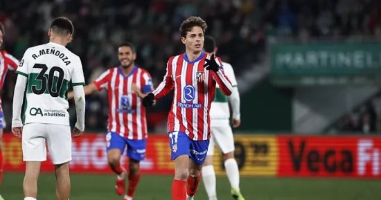 أتلتيكو مدريد يضرب إلتشى 4-0 ويتأهل لربع نهائى كأس ملك إسبانيا.. فيديو