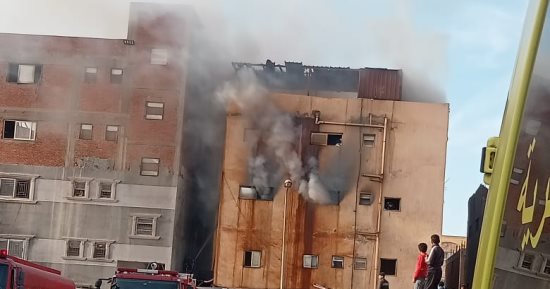 السيطرة على حريق مصنع أدوات دش بالعاشر من رمضان