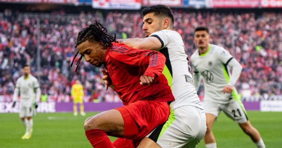 البايرن ضد فولفسبورج.. البافارى يتفوق 2-1 فى شوط مثير بالدوري الألماني