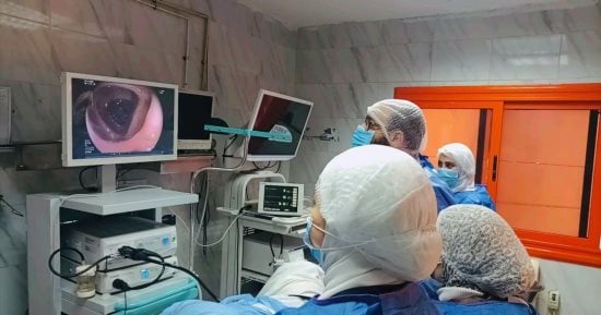 نجاح طاقم مستشفى بني سويف للتأمين الصحي في إجراء تفتيت حصو لـ3 حالات حرجة