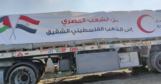 القاهرة الإخبارية: دخول 200 شاحنة مساعدات من مصر إلى قطاع غزة حتى الآن