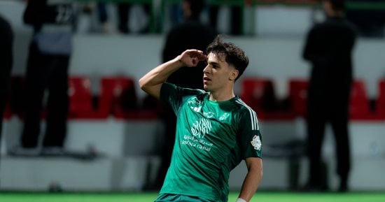 الأهلي يتقدم بهدف فيجا ضد الاتفاق بالشوط الأول في الدورى السعودي