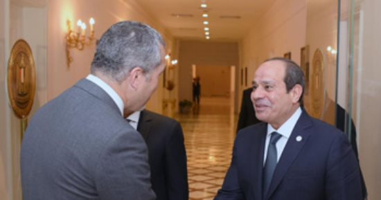 الرئيس السيسى يستقبل سكرتير عام المنظمة البحرية بحضور الفريق كامل الوزير
