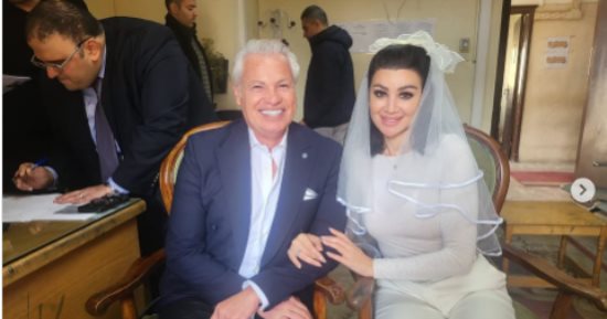 عقد قران أروى جودة على زوجها الإيطالى.. صور