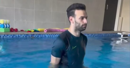 ميدو جابر يواصل برنامجه التأهيلي للعودة إلى تدريبات المصري